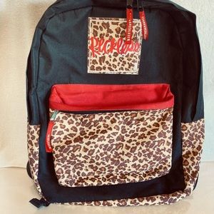 Young & Reckless leopard print backpack